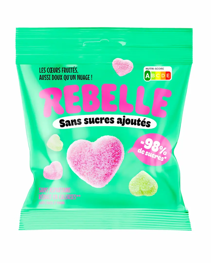 Bonbons cœurs fruités