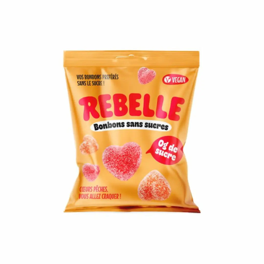 Bonbons cœurs pêche