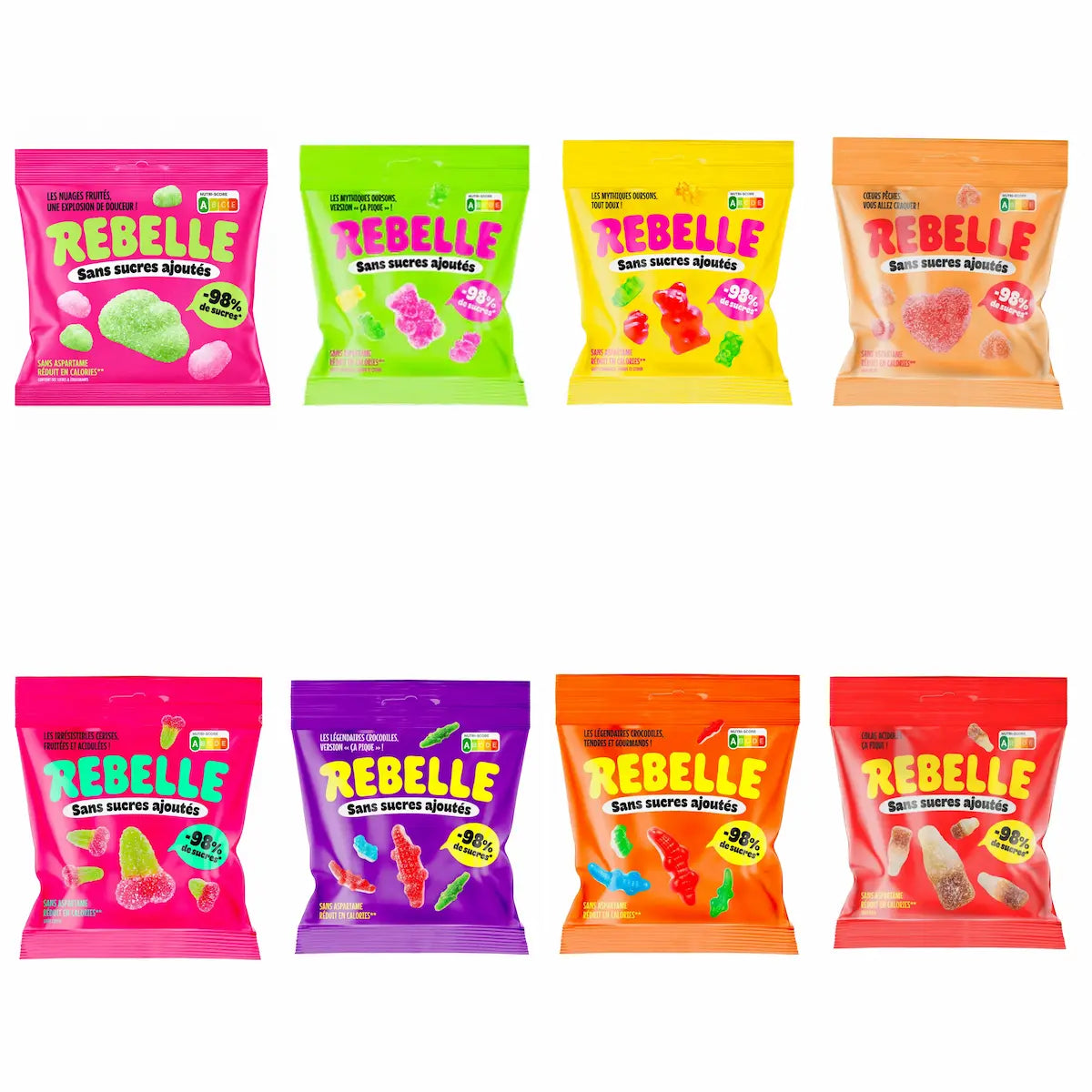 Lot de 8 sachets Rebelle. Mix