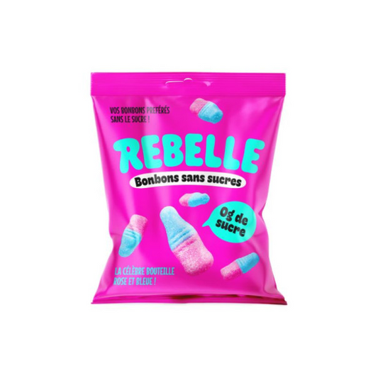 Bonbons bouteilles rose et bleu