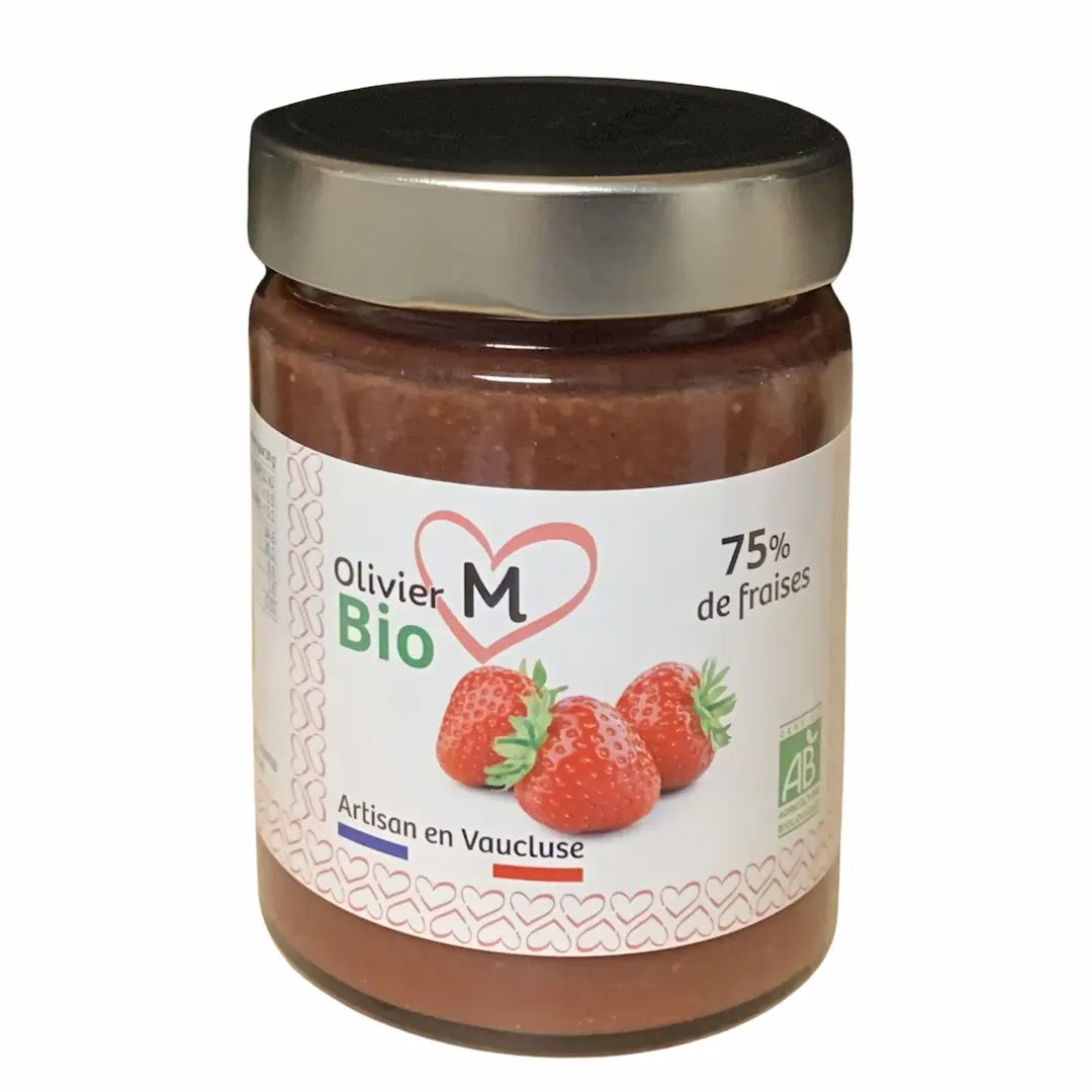 Préparation 75% de fruits fraises BIO - 250g