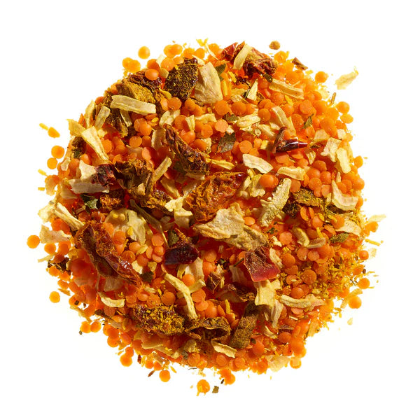 Dhal de lentilles corail et noix de coco
