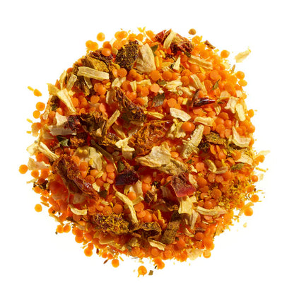 Dhal de lentilles corail et noix de coco