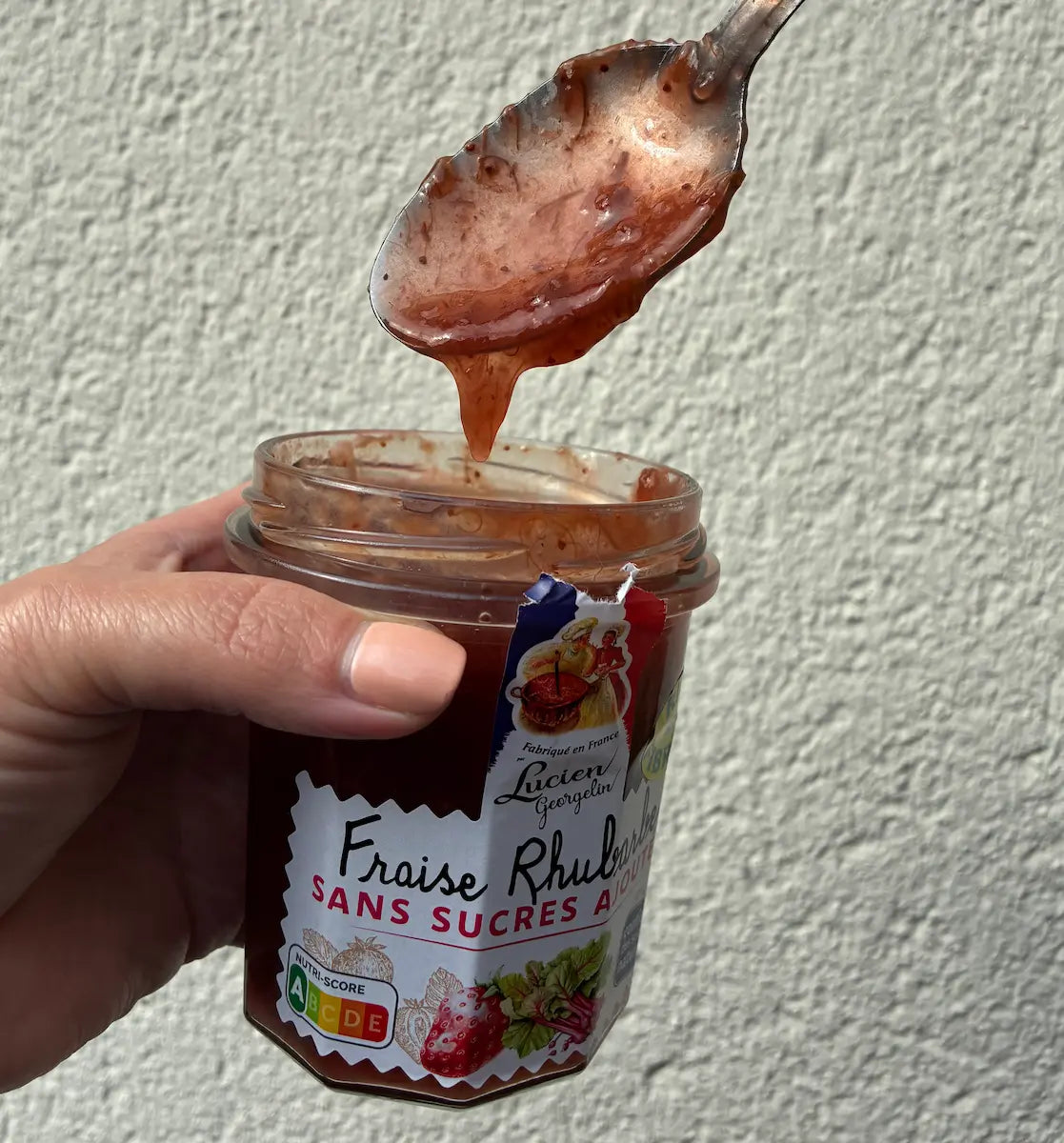 Préparation de Fraise Rhubarbe Sans Sucres Ajoutés - 320g