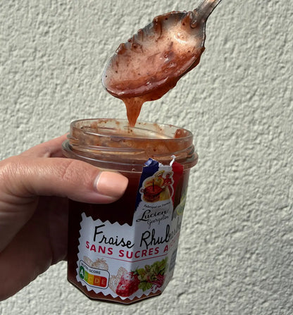Préparation de Fraise Rhubarbe Sans Sucres Ajoutés - 320g