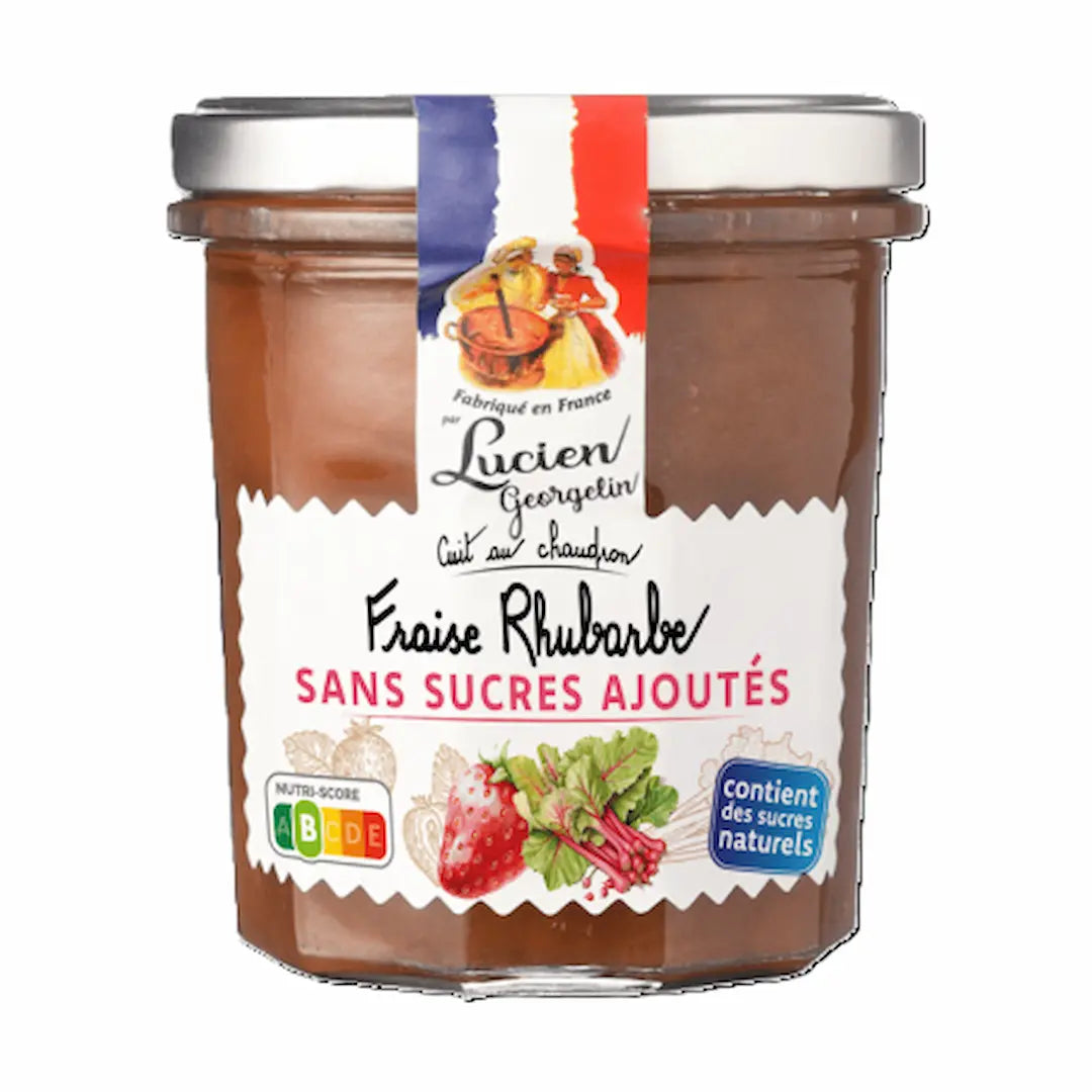 Préparation de Fraise Rhubarbe Sans Sucres Ajoutés - 320g