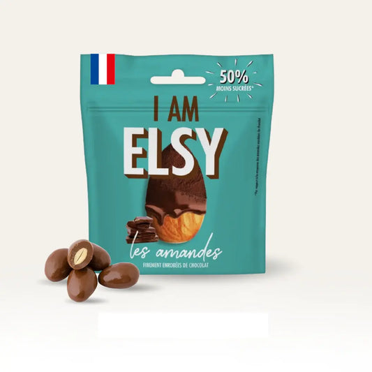 Amandes enrobées de chocolat - 75g