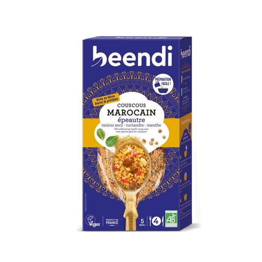 Couscous d'épeautre à la marocaine, épices et raisins secs