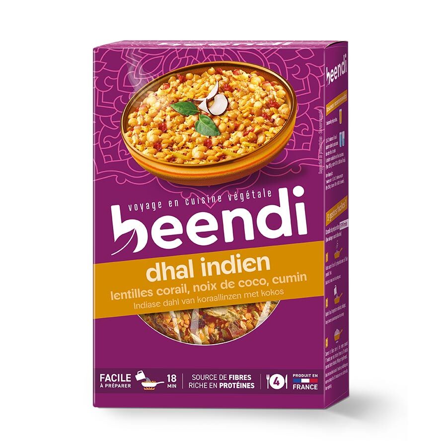 Dhal de lentilles corail et noix de coco