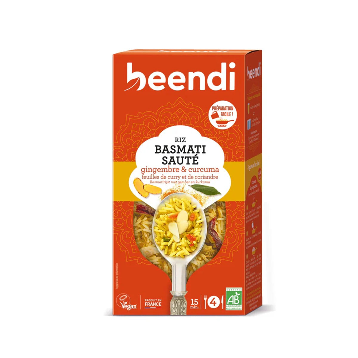 Riz basmati sauté gingembre et curcuma