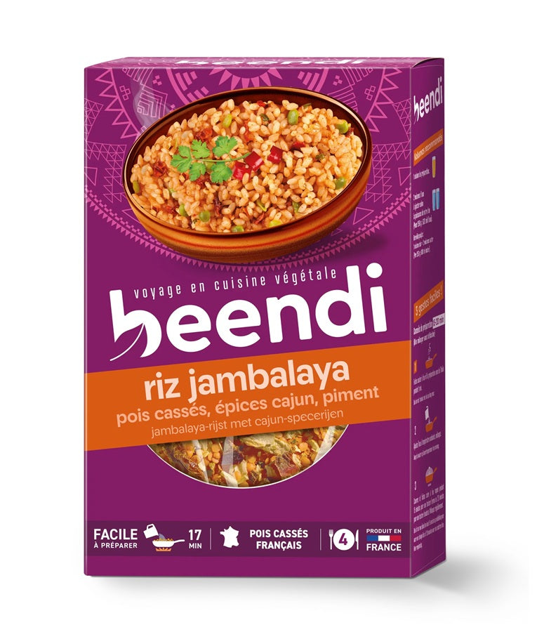 Riz et pois cassés façon Jambalaya aux épices cajun