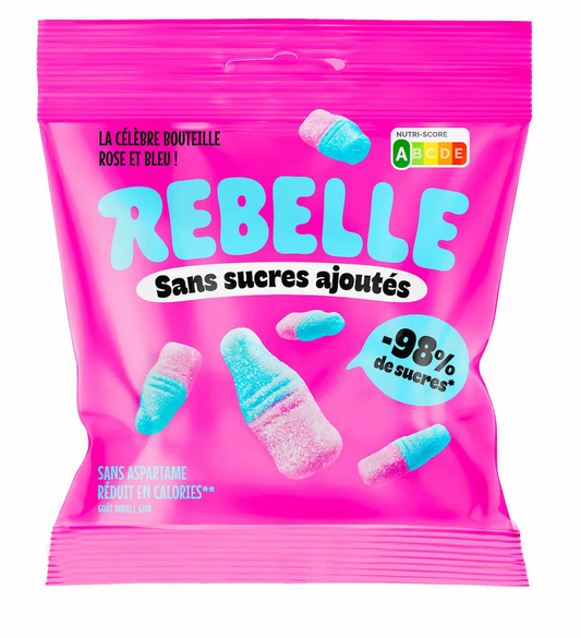 Bonbons bouteilles rose et bleu