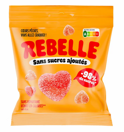 Bonbons cœurs pêche
