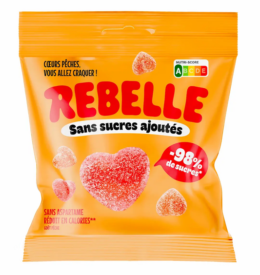 Bonbons cœurs pêche