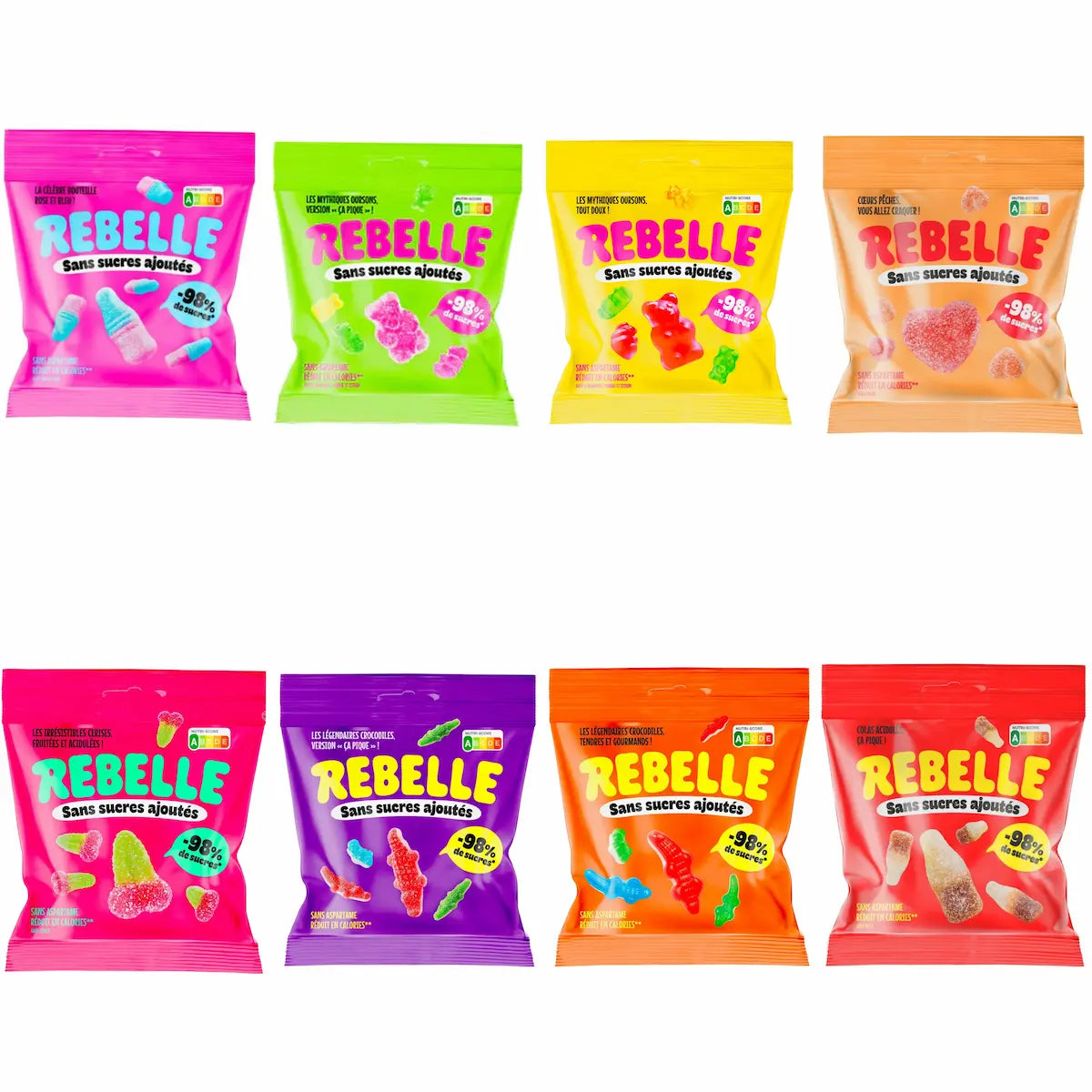 Lot de 8 sachets Rebelle. All